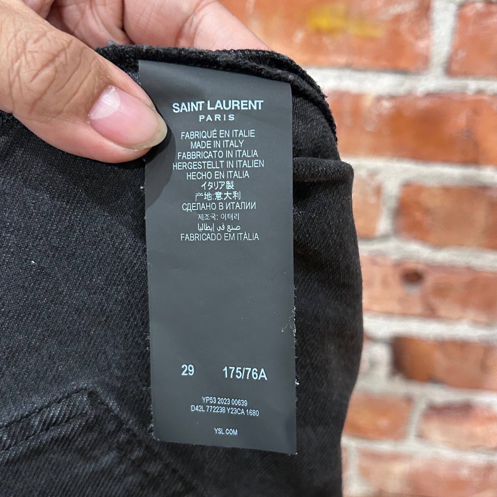 SAINT LAURENT D44 M/BT-MS JEANS ‘GRAY’