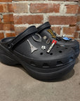 BALENCIAGA X CROCS EMBELLISHED RUBBER MULES ‘BLACK’