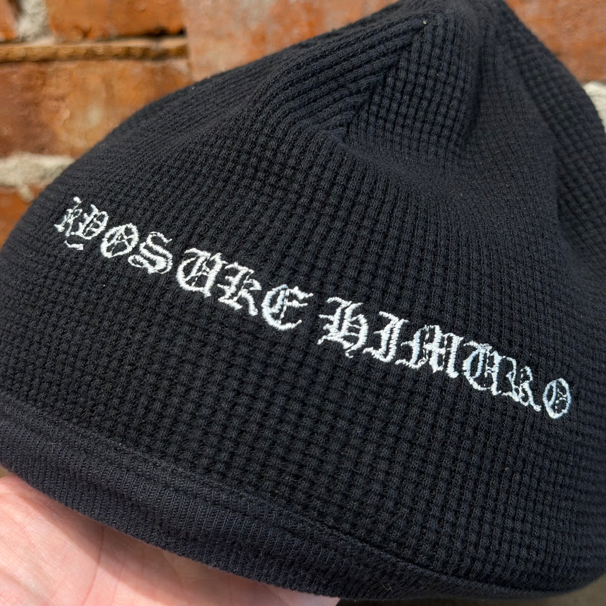 CHROME HEARTS X KYOSUKE HIMURO HORSESHOE SKULL CAP BEANIE ‘BLACK’
