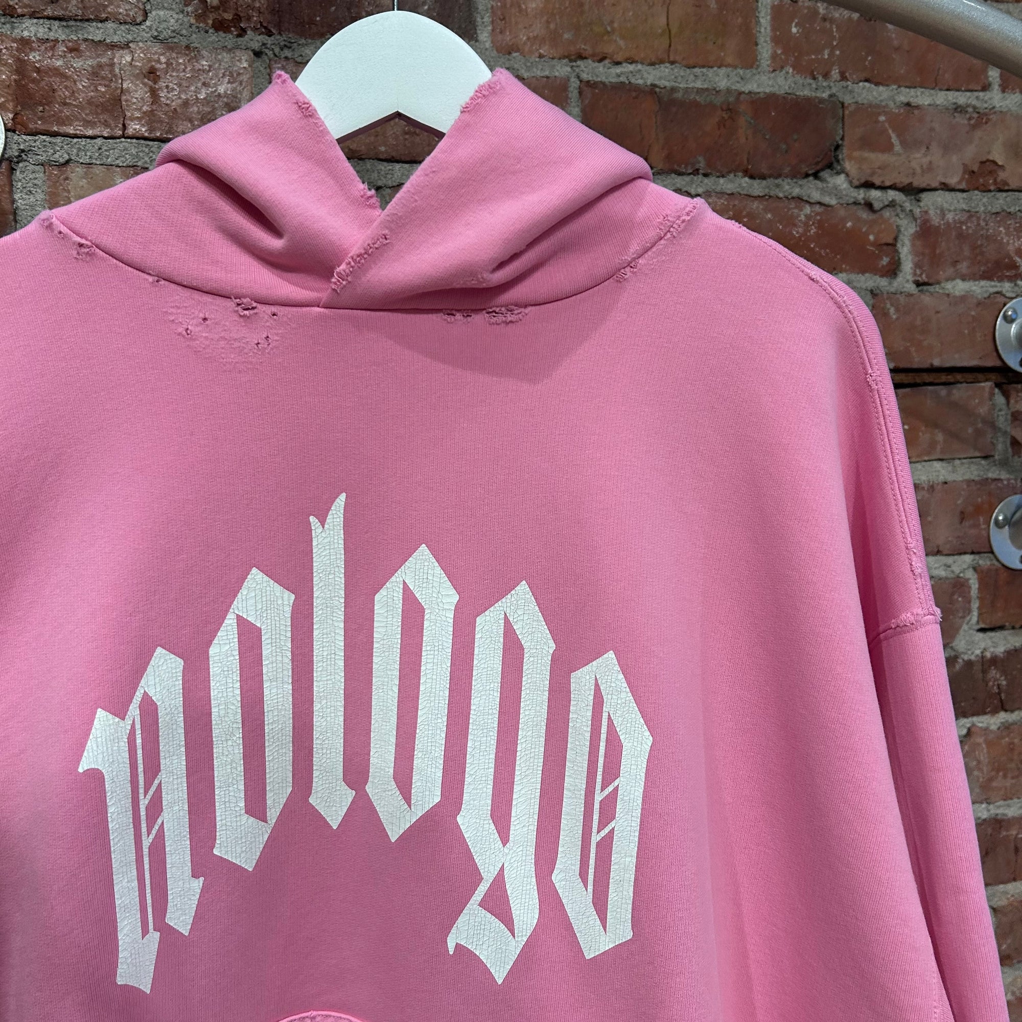 BALENCIAGA FW23 NO LOGO HOODIE ‘PINK’