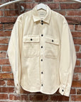 VUJA DE 005 MODERATO WOOL OVERSHIRT ‘WHITE’