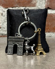 BALENCIAGA PARIS LANDMARKS KEYCHAIN ‘SILVER’
