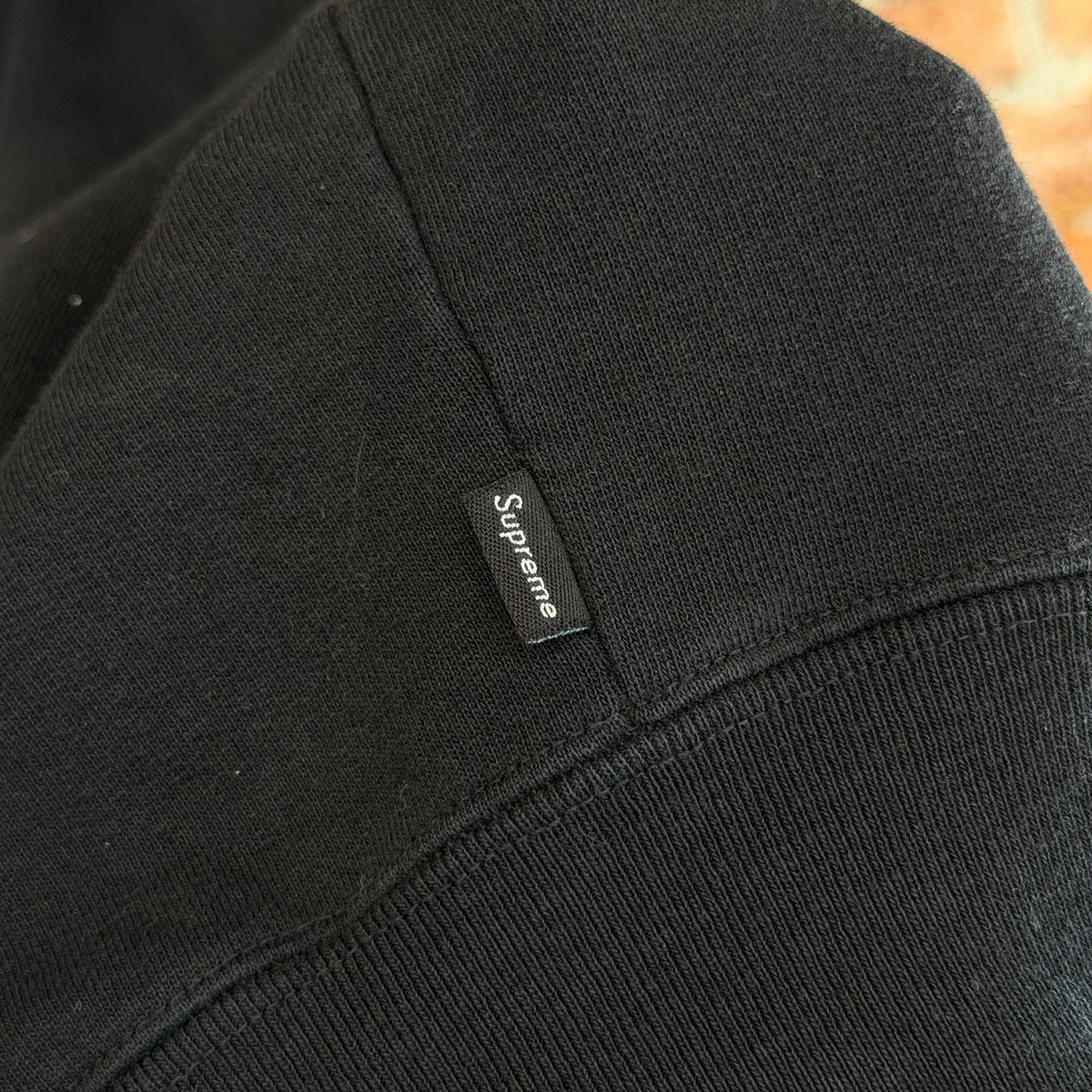 SUPREME SS26 MM6 MAISON MARGIELA BOX LOGO ZIP HOODIE ‘BLACK’