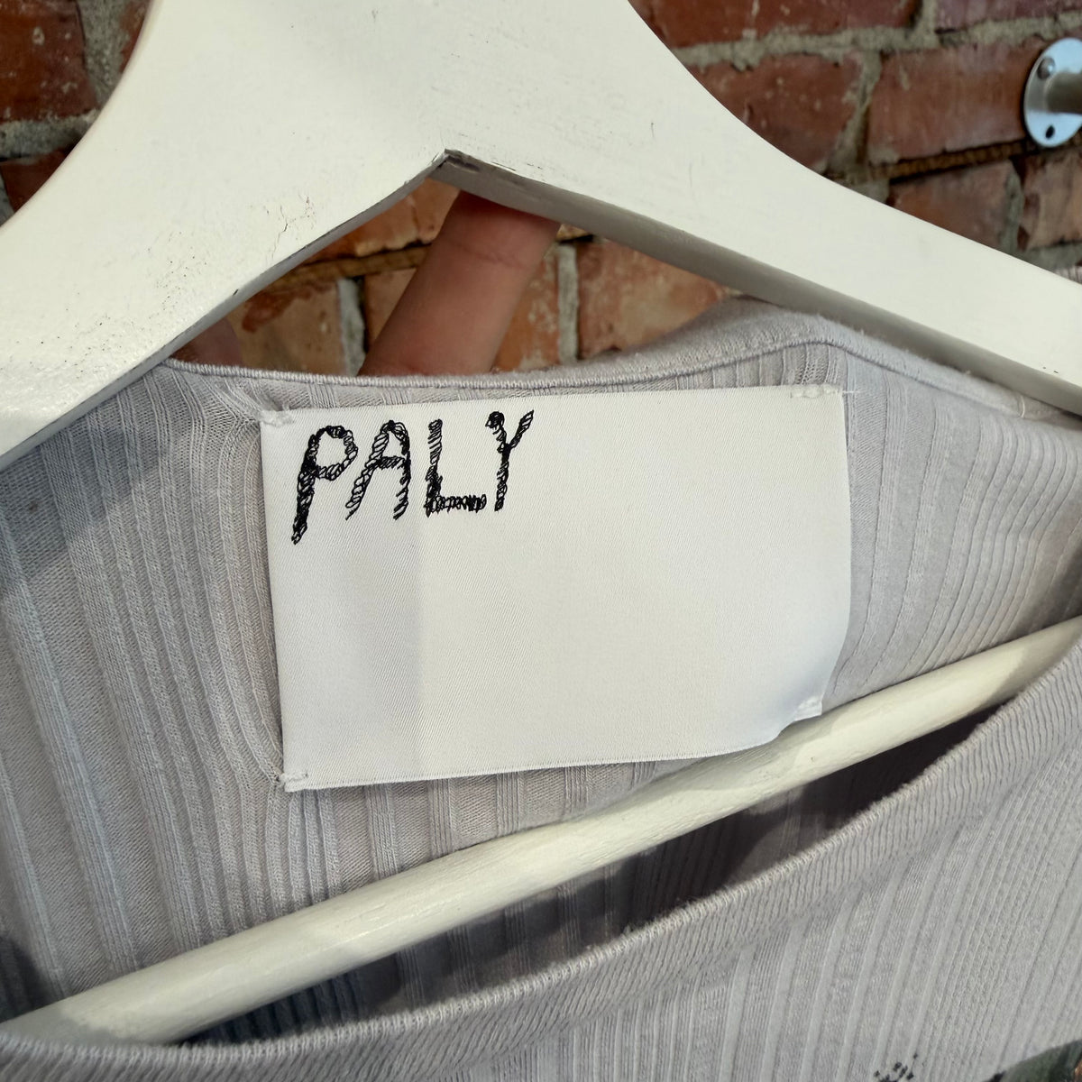 PALY HOLLYWOOD SS26 HUSTLR PATCH LONGSLEEVE ‘GREY’