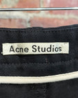 ACNE STUDIOS BAGGY TWILL WORK PANTS ‘BLACK’