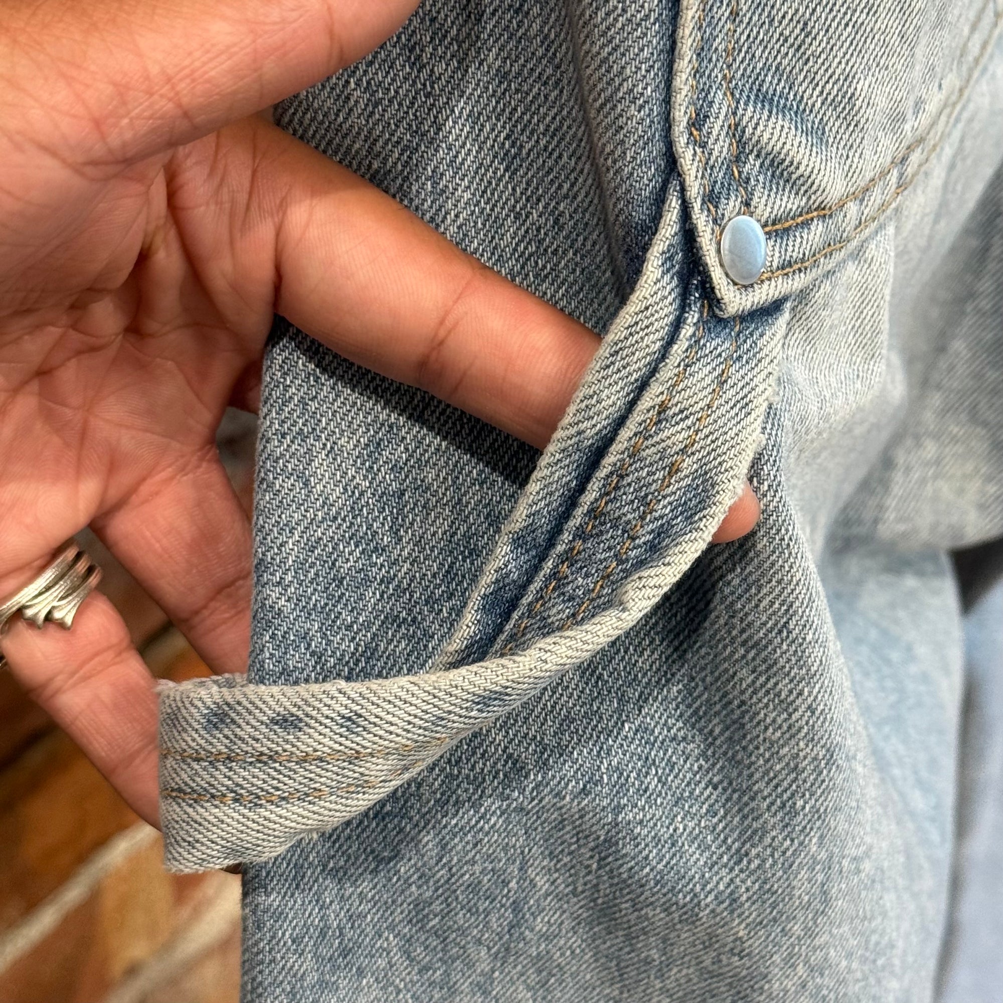 RHUDE CARPENTER DENIM PANTS ‘BLUE’
