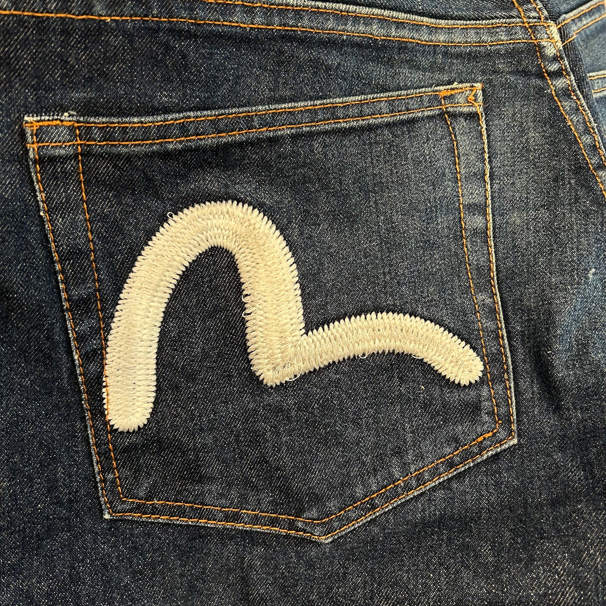 EVISU CHAINSTITCH GULL SHORTS 'INDIGO'