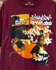 SAMURAI CHAMPLOO x GEEKS RULE "ISHIN DENSHIN SHO" TEE (XL) ‘MAROON’