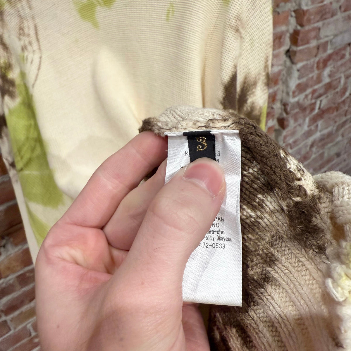 KAPITAL 5G DOLMAN TIE-DYE KNIT SWEATER ‘MULTI’