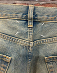 MAISON MARGIELA SLIM FIT DISTRESSED DENIM ‘RUST’