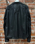 RICK OWENS DRKSHDW WAXED NYLON TRUCKER JACKET ‘BLACK’