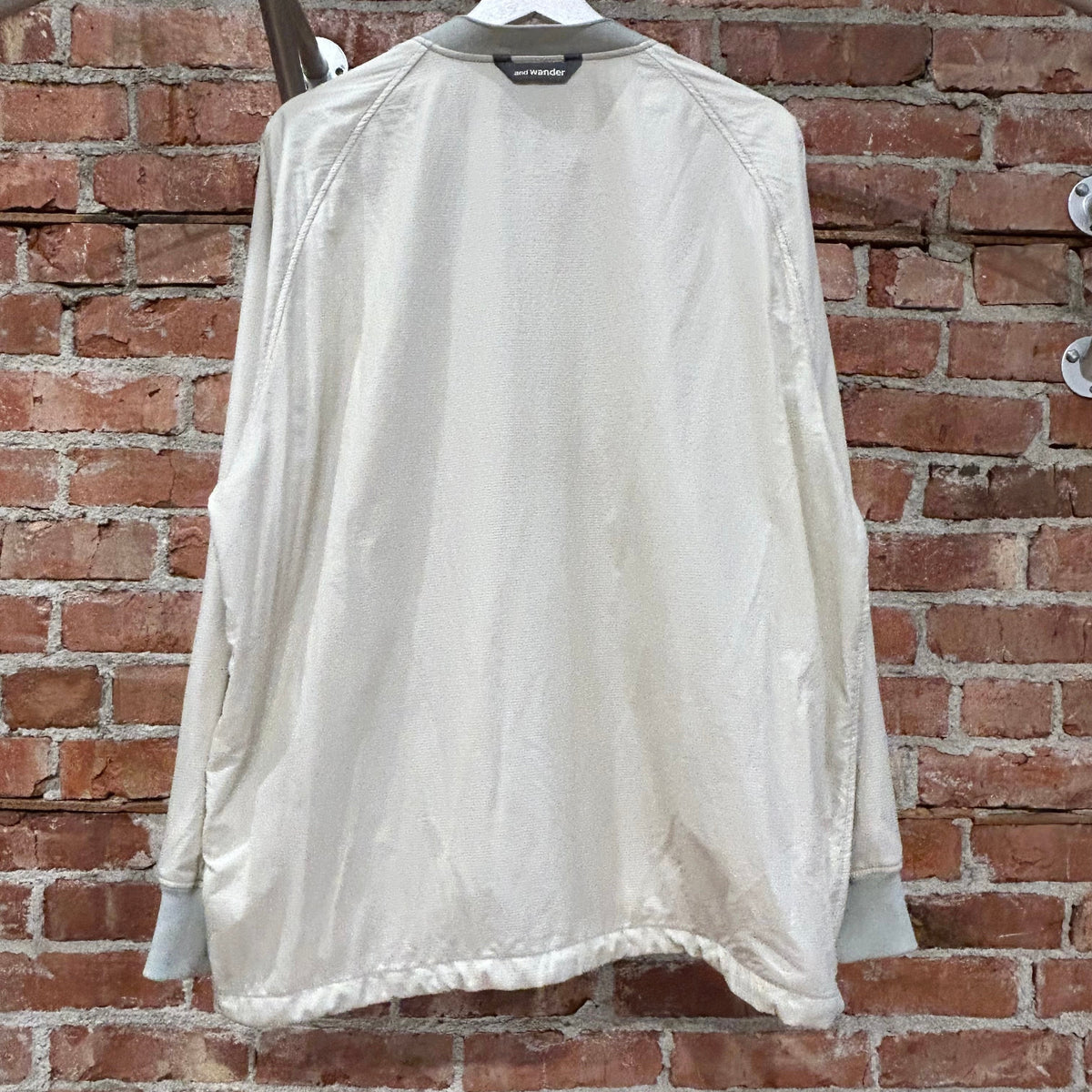 AND WANDER CARDIGAN SHELL JACKET ‘CREAM’