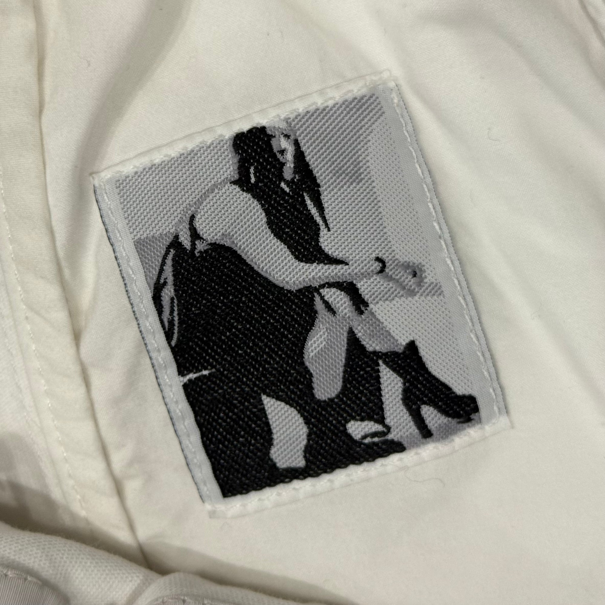 RICK OWENS SS23 EDFU DRKSHDW SHINY PUSHER PANTS ‘MILK’
