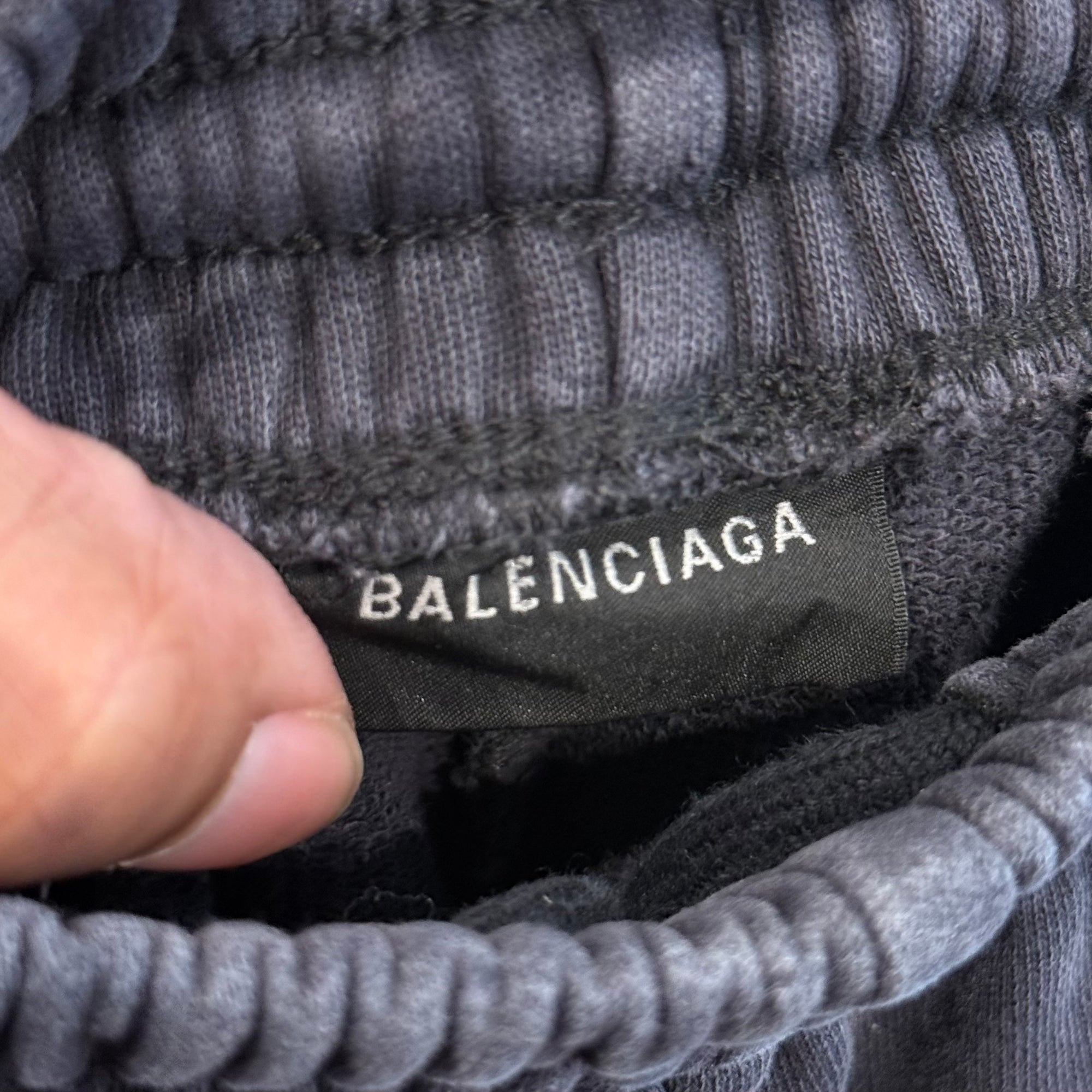 BALENCIAGA FW22 OUTLINE LOGO SWEATPANTS ‘VINTAGE BLACK’
