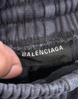 BALENCIAGA FW22 OUTLINE LOGO SWEATPANTS ‘VINTAGE BLACK’