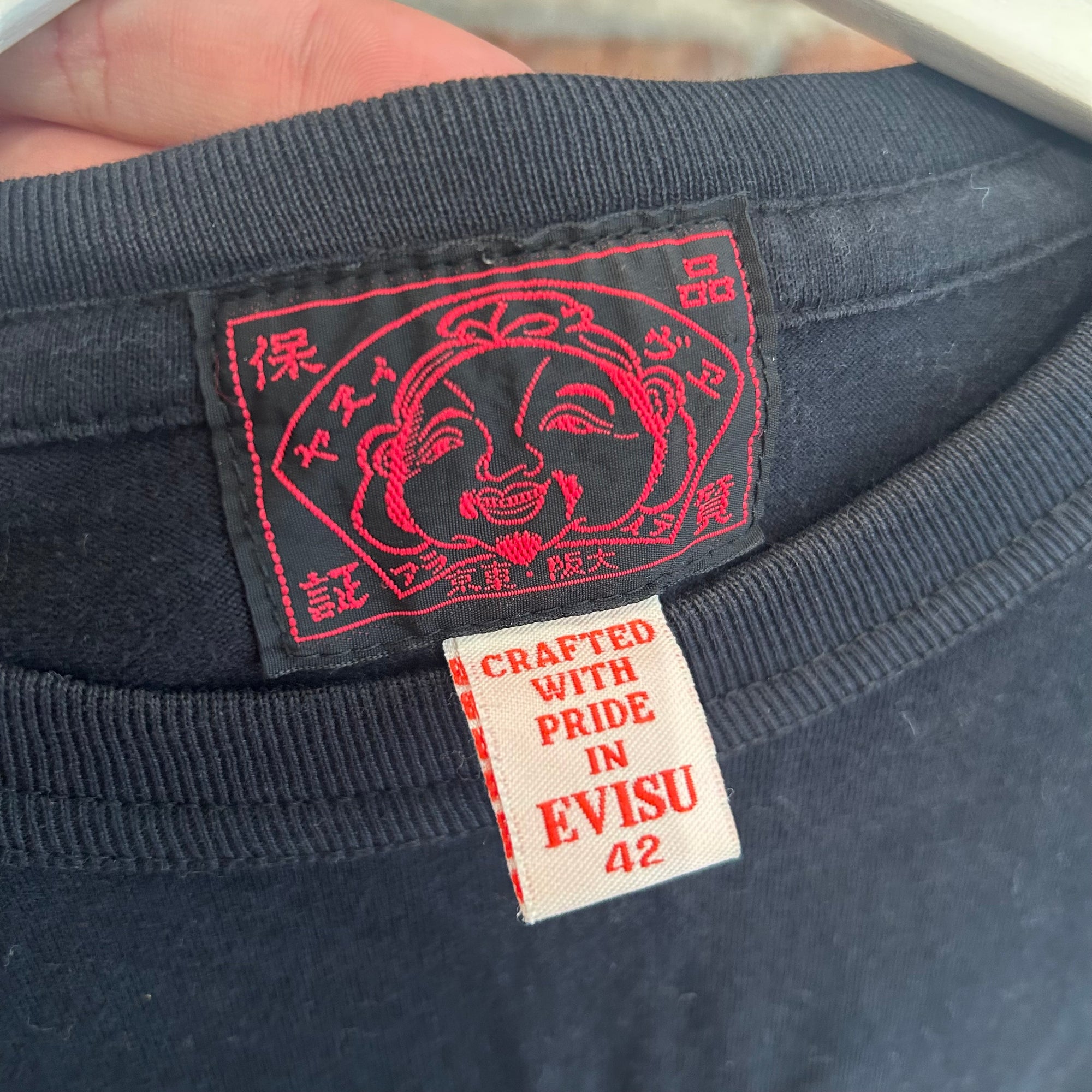 EVISU MULTIPOCKET LONGSLEEVE SHIRT 'BLACK'