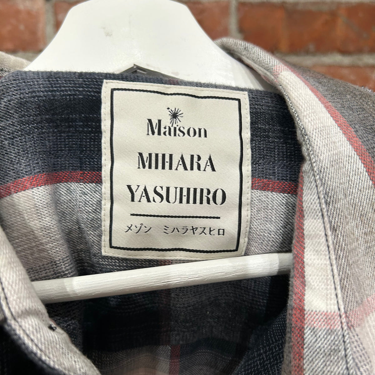 MIHARA YASUHIRO OVERSIZED DISTRESSED FLANNEL ‘MULTI’