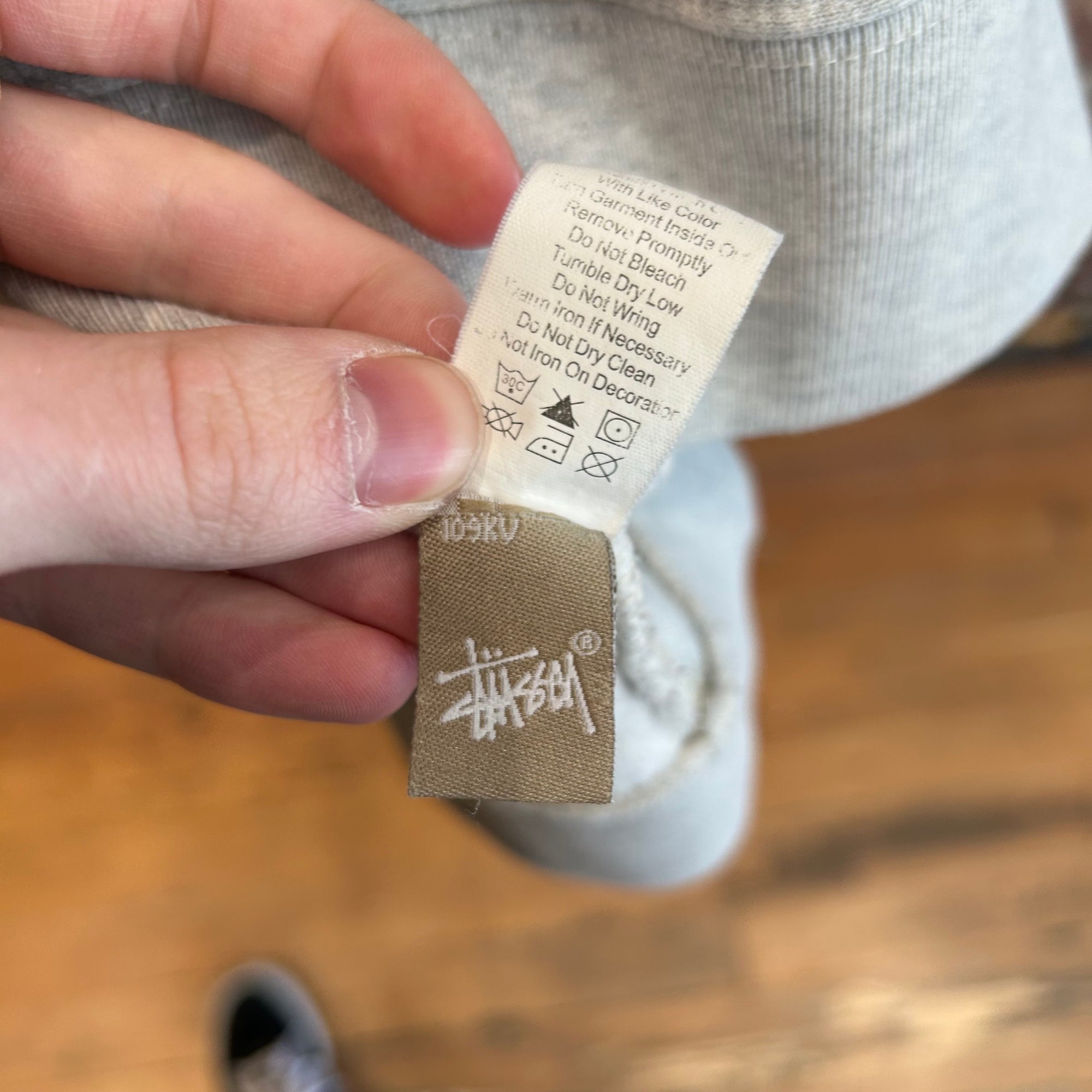 STUSSY VINTAGE ARMY CREWNECK ‘HEATHER GRAY’