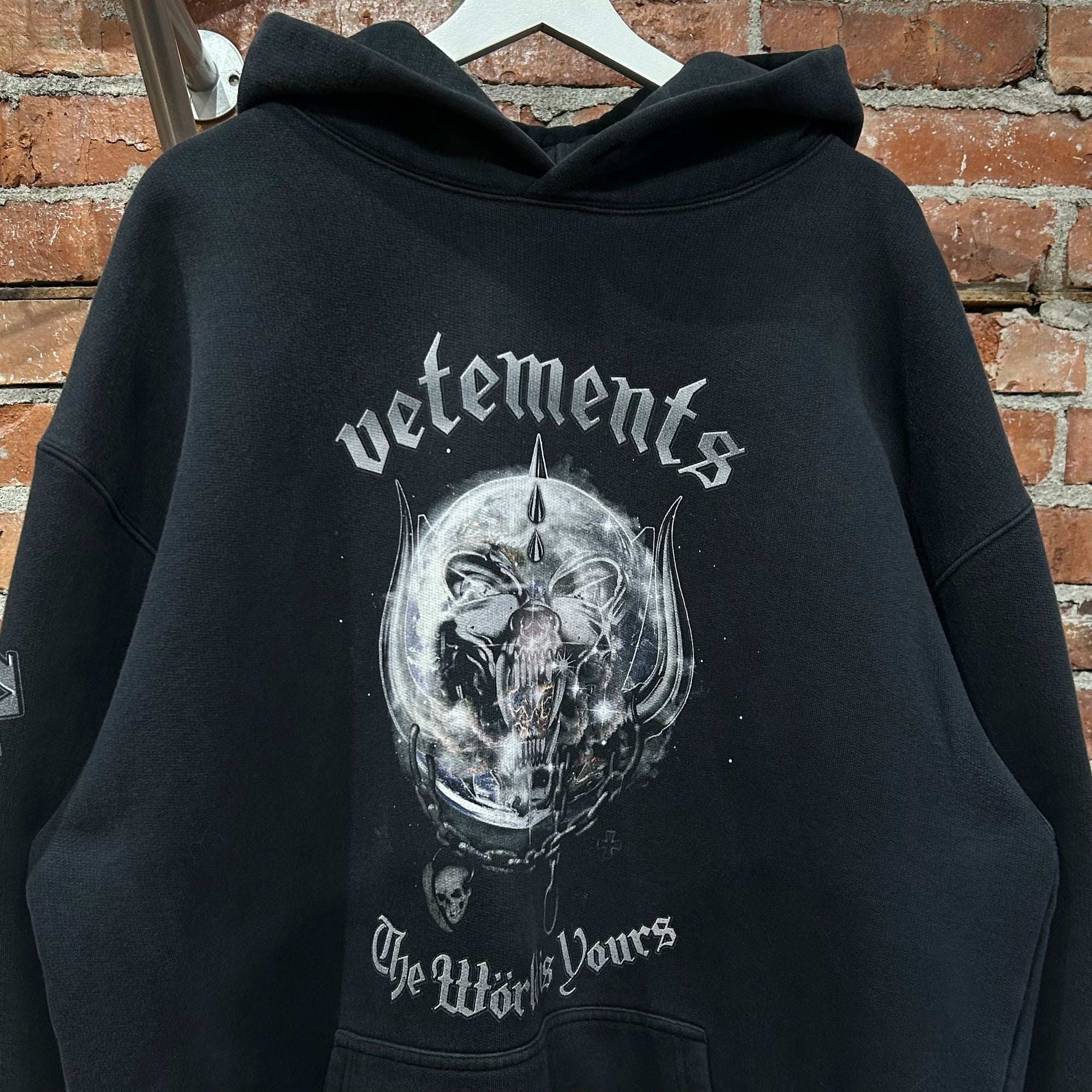 VETEMENTS AW20 MOTÖRHEAD HOODIE ‘BLACK’