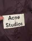ACNE STUDIOS FACE LOGO PADDED JACKET ‘BURGUNDY’