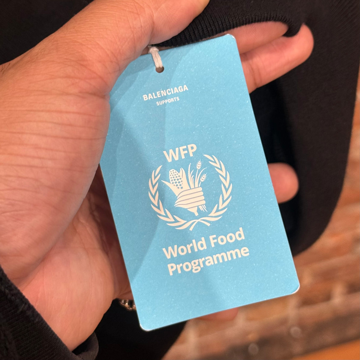 BALENCIAGA FW24 WORLD FOOD PROGRAMME ZIP HOODIE ‘BLACK’