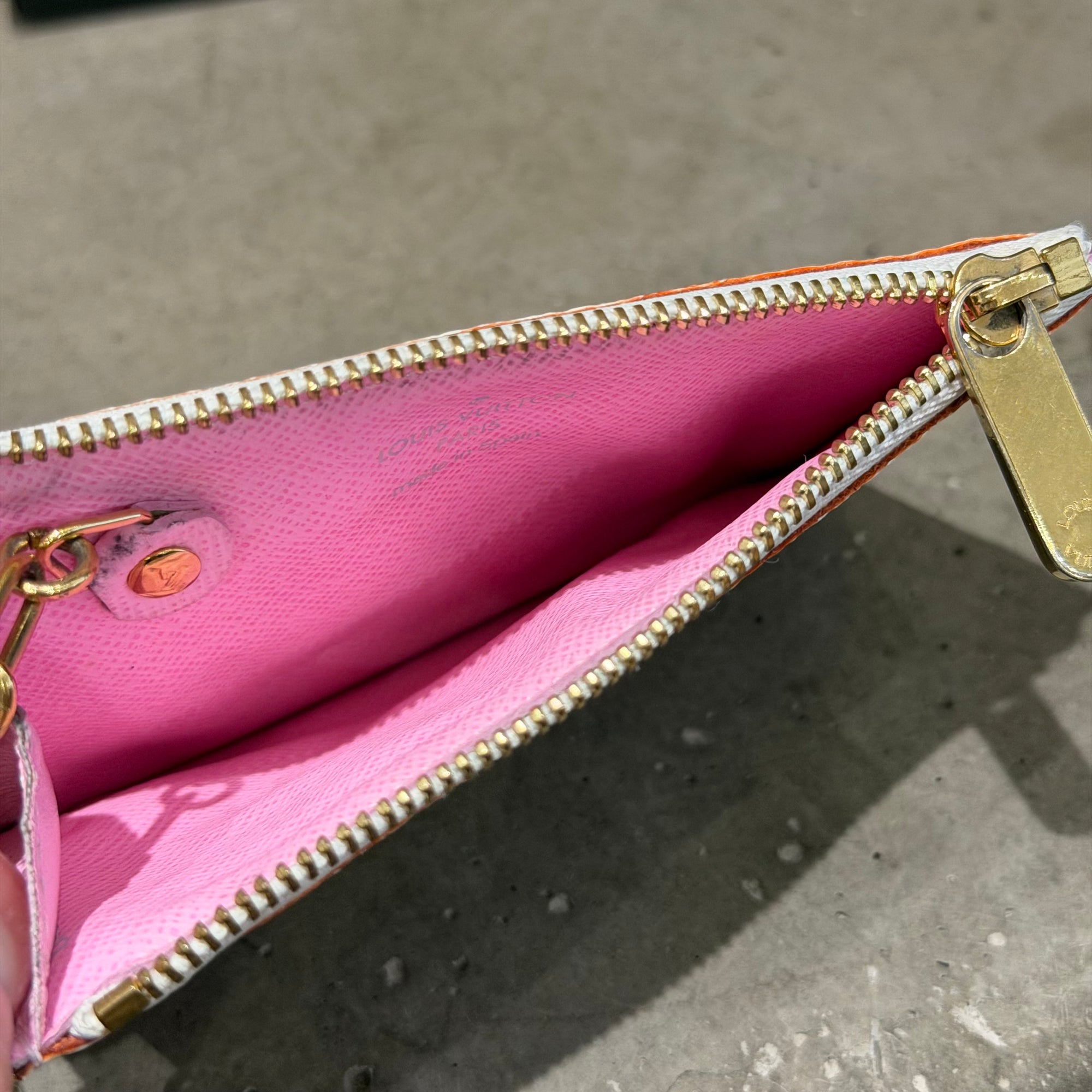LOUIS VUITTON X TAKASHI MURAKAMI MONOGRAM CHAIN CARDHOLDER ‘WHITE’