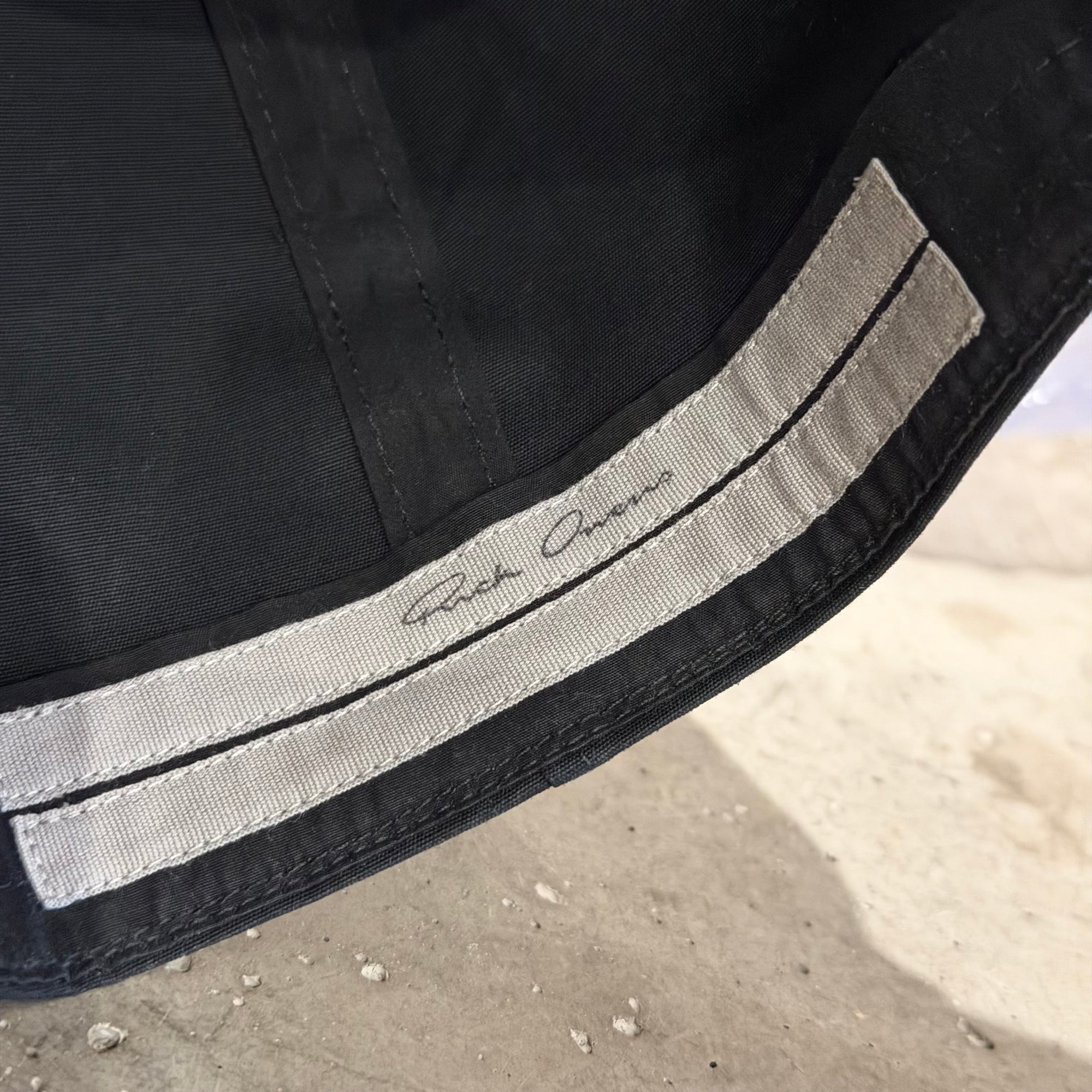 RICK OWENS OWENSCORP BASEBALL CAP ‘BLACK’