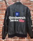 VINTAGE NASCAR PATCHED LEATHER JACKET ‘BLACK’