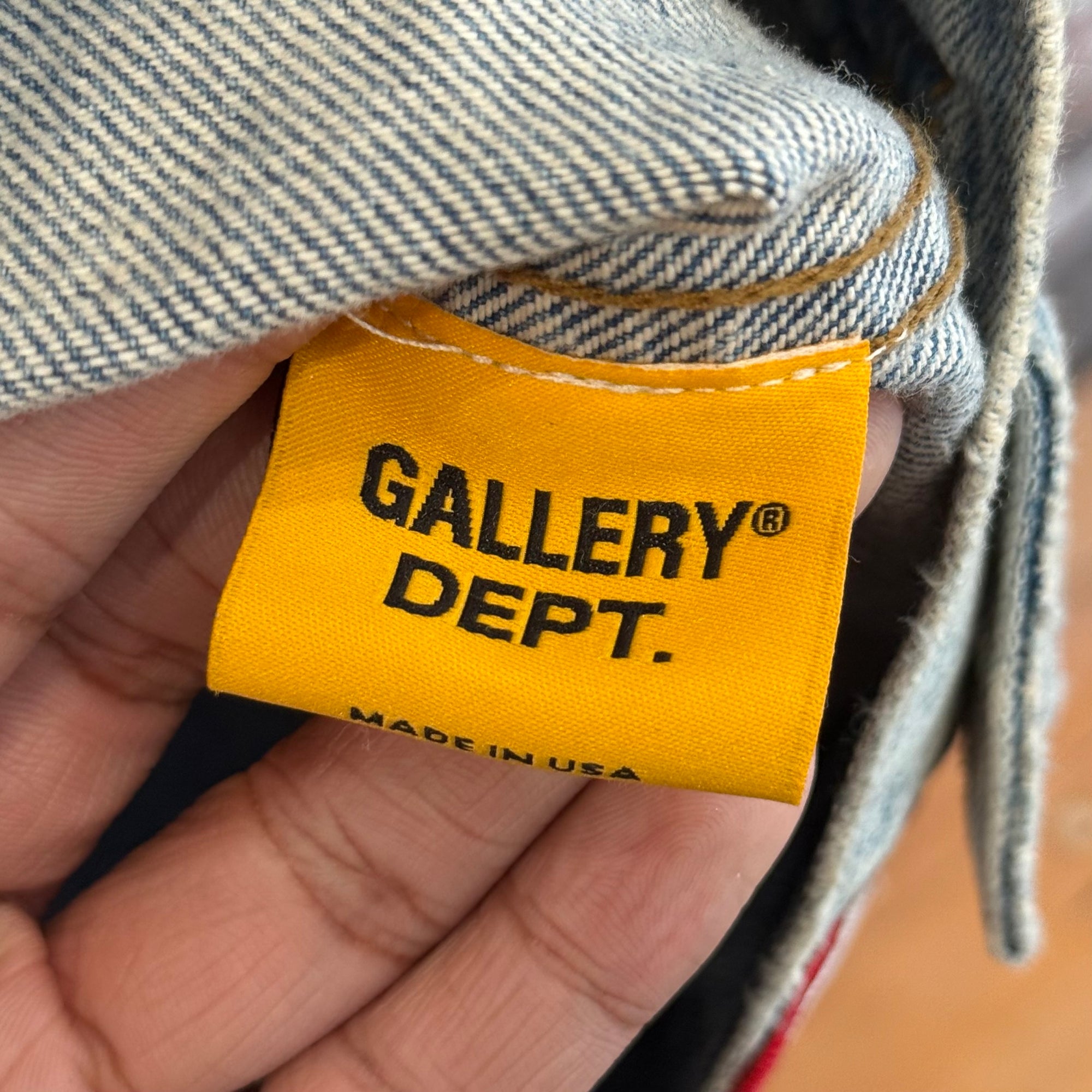 GALLERY DEPT HEADLINE PATCHWORK DENIM JACKET ‘INDIGO’