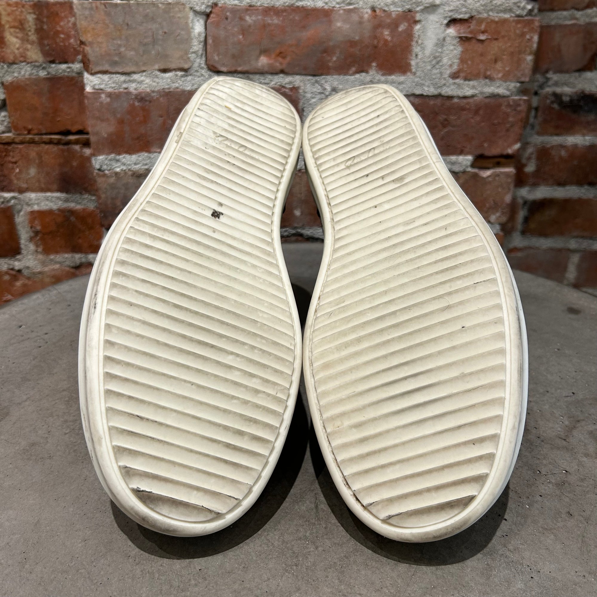 RICK OWENS MAINLINE LEATHER VINTAGE HIGH SNEAKERS ‘BLACK’