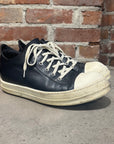 RICK OWENS MAINLINE LEATHER RAMONE LOWS ‘BLACK’