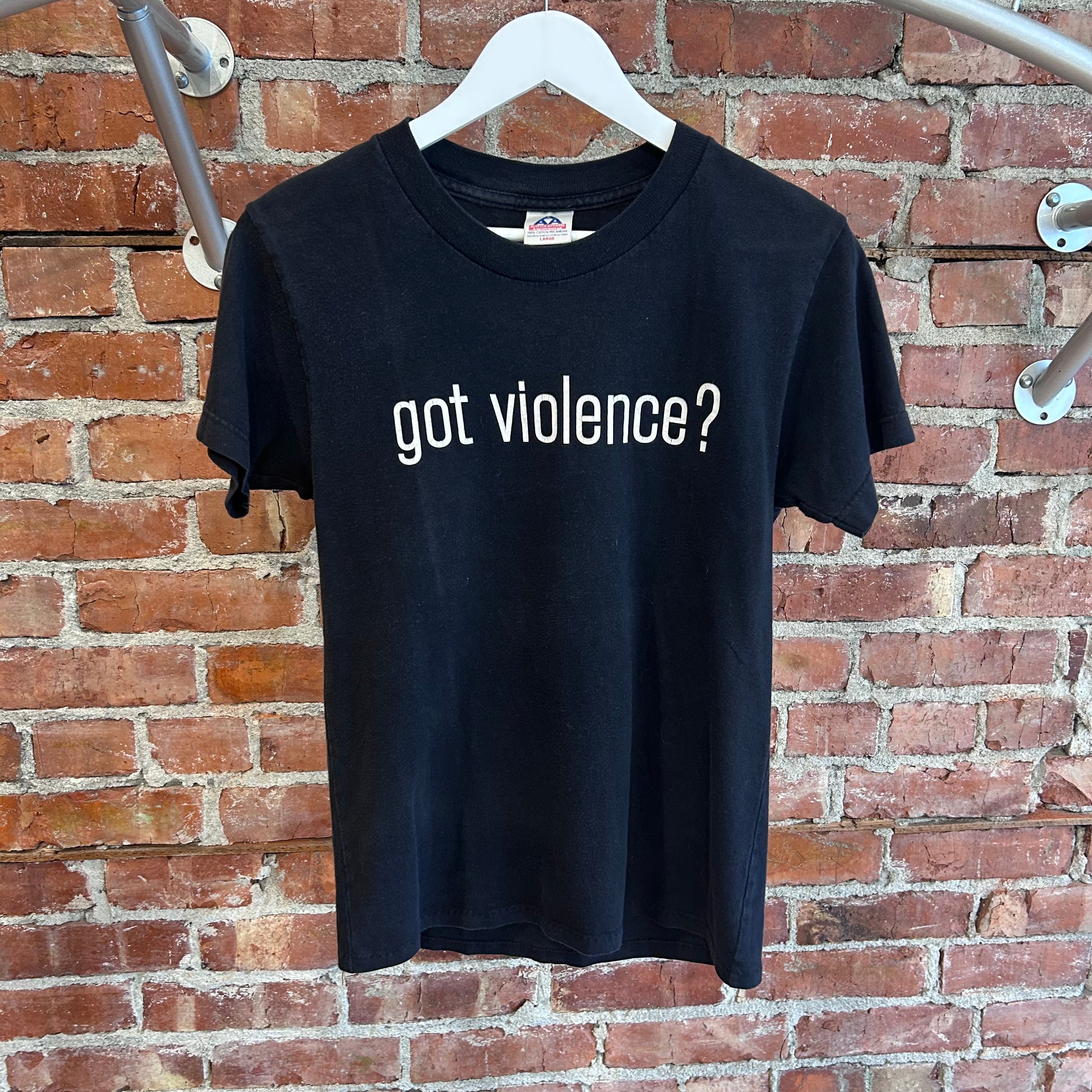 VINTAGE MARILYN MANSON GOT VIOLENCE? TEE \u0027BLACK\u0027 \u2013 