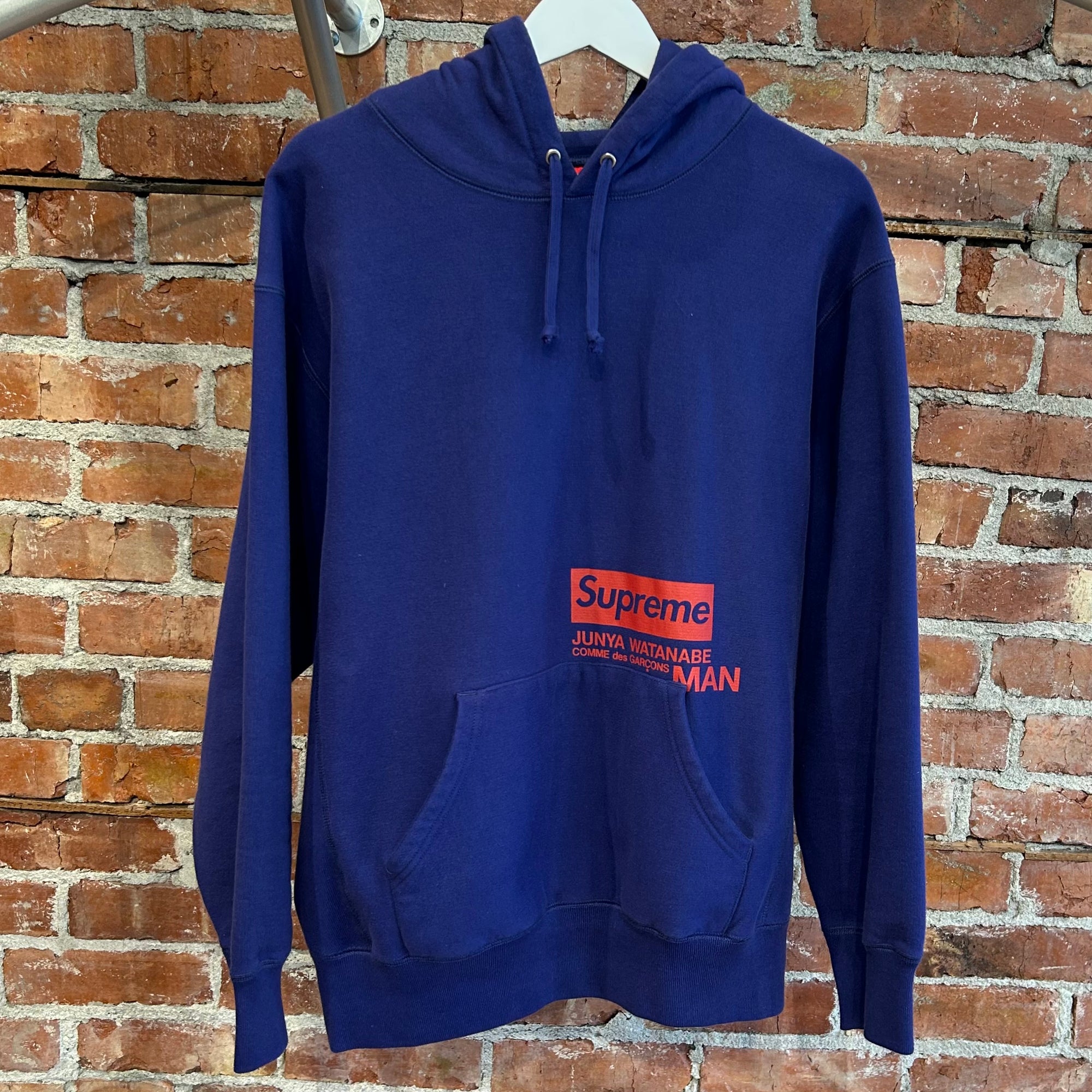 SUPREME X JUNYA WATANABE FW21 BOX LOGO HOODIE ‘BLUE’