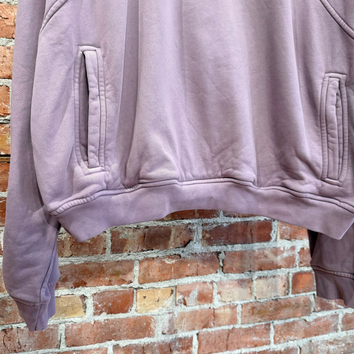 RHUDE LOGO PRINT SLOUCHY CREWNECK ‘MAUVE’