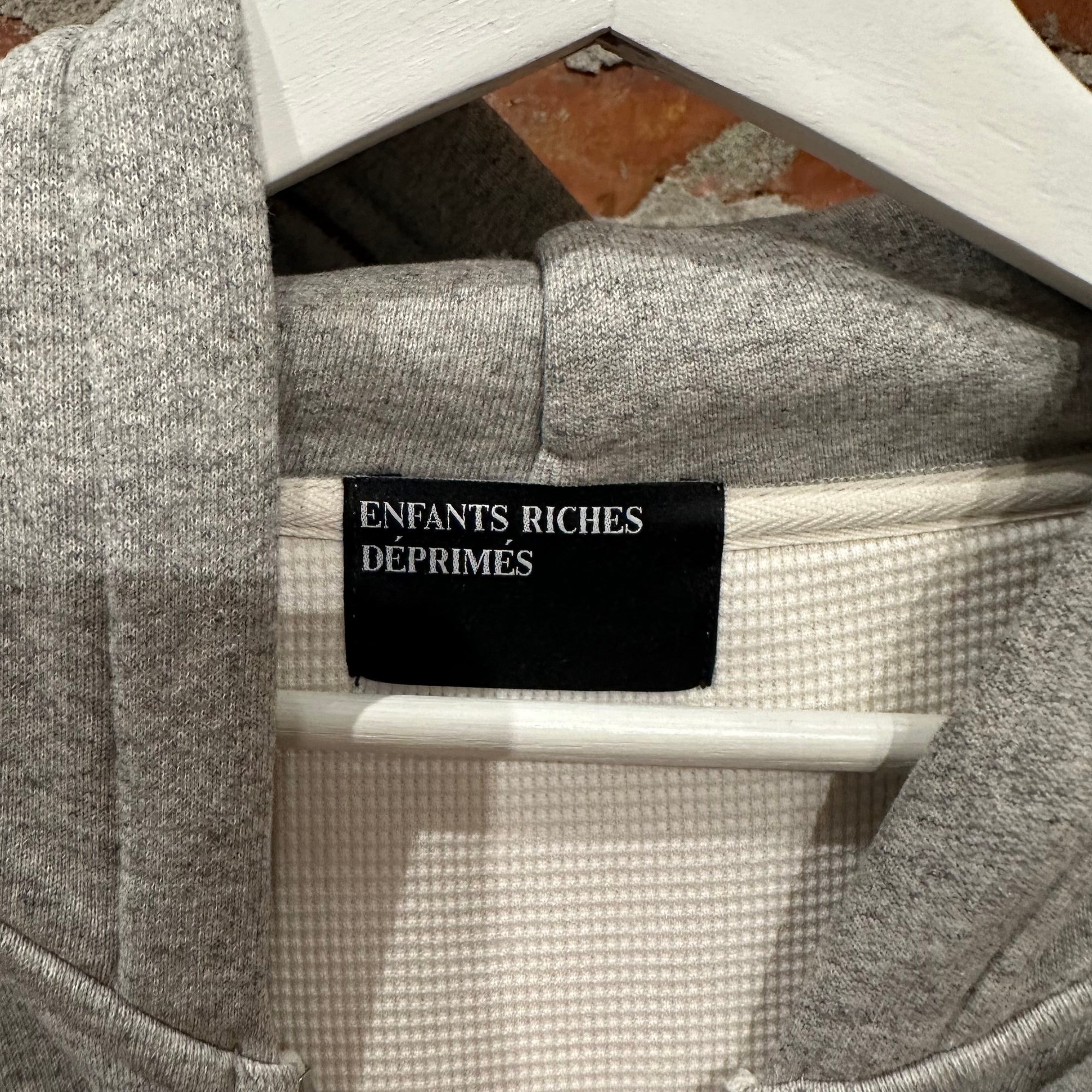 ENFANTS RICHES DÉPRIMÉS FW25 ASSEMBLAGE HOODIE ‘GREY’