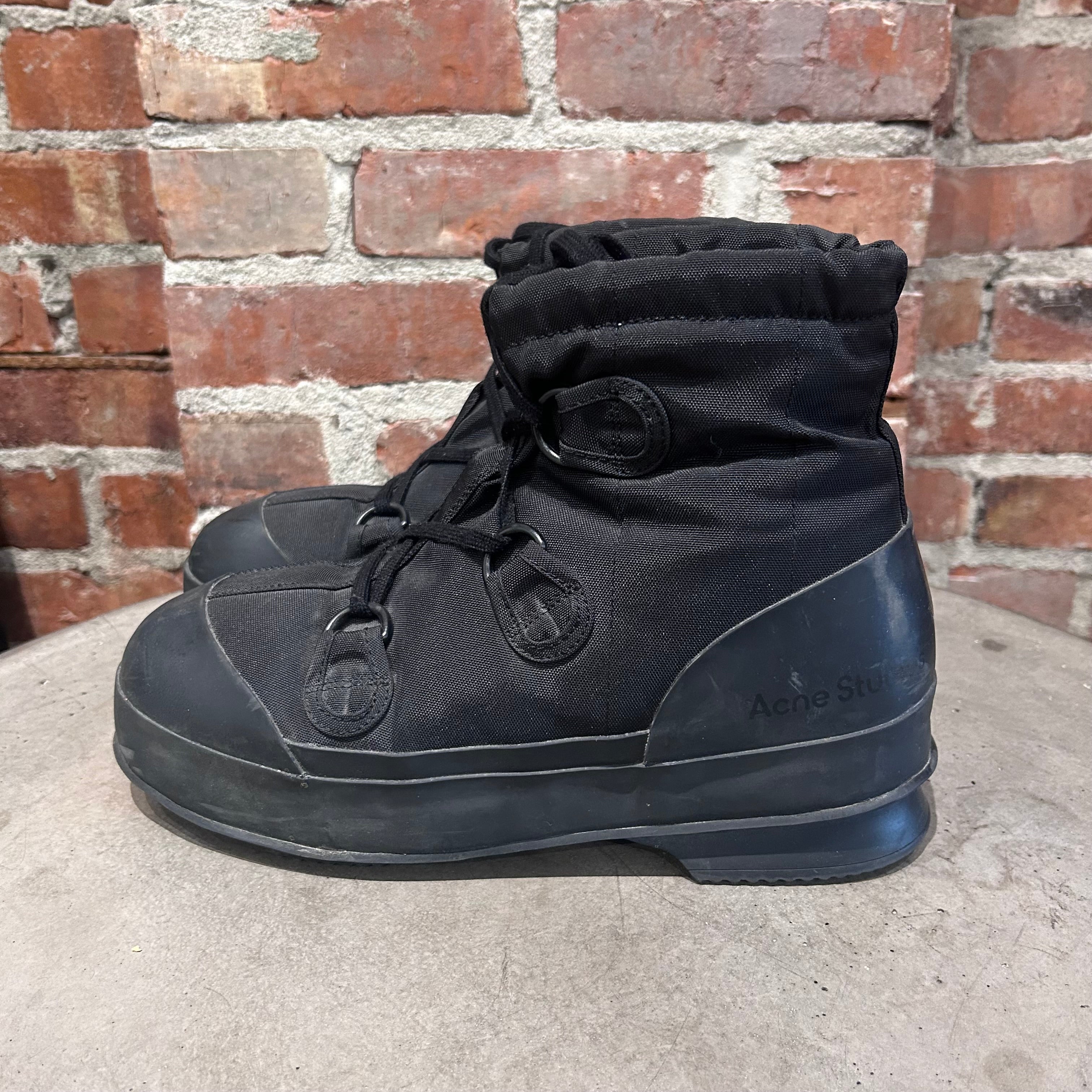 acne studios ブラック スノーブーツ ACNE STUDIOS SNOW BOOTS 'BLACK' – Sadō Room
