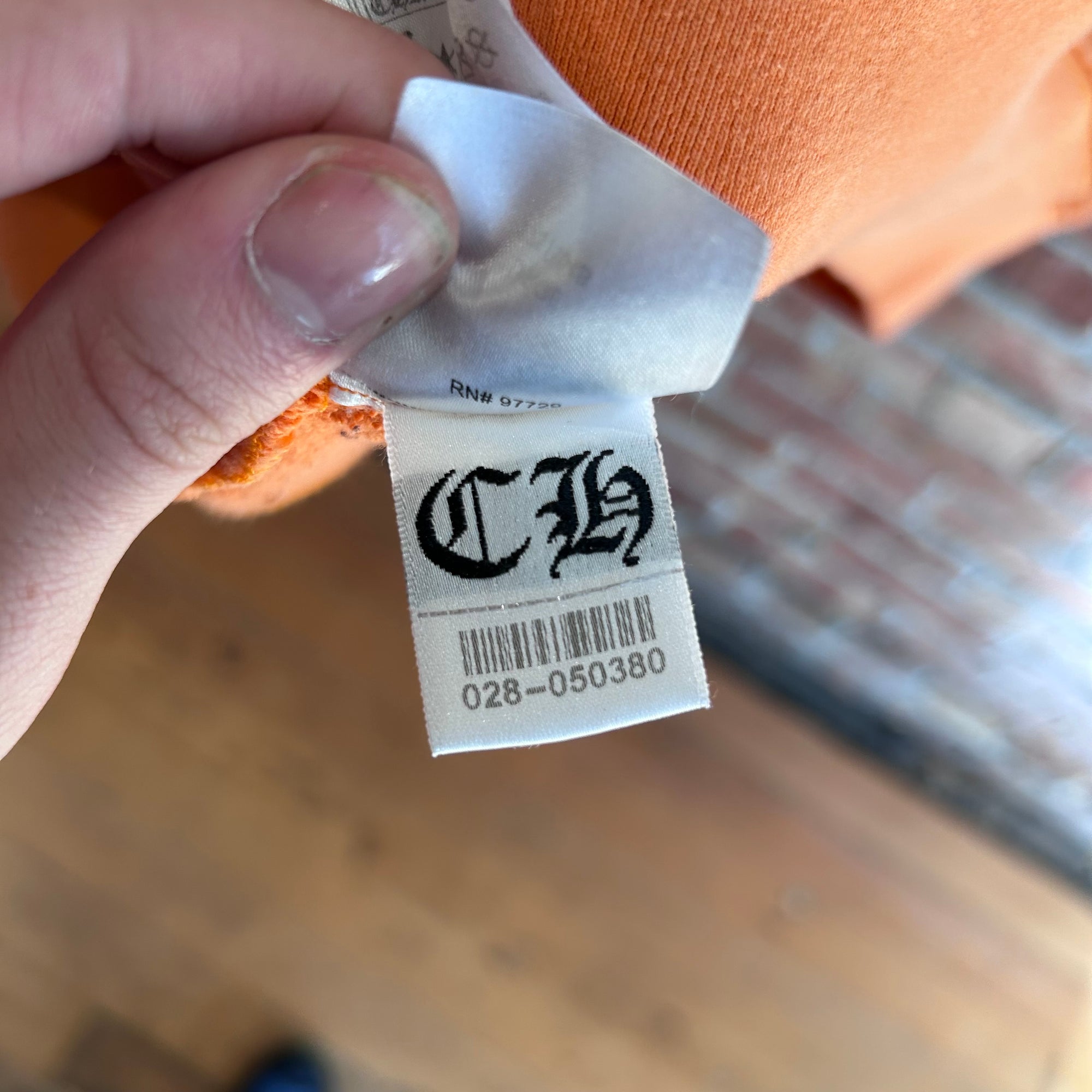 CHROME HEARTS DAGGER VINE CREWNECK ‘ORANGE’