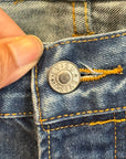 EVISU LOT 005 OFFSET GULL PRINT DENIM ‘BLUE/IVORY’