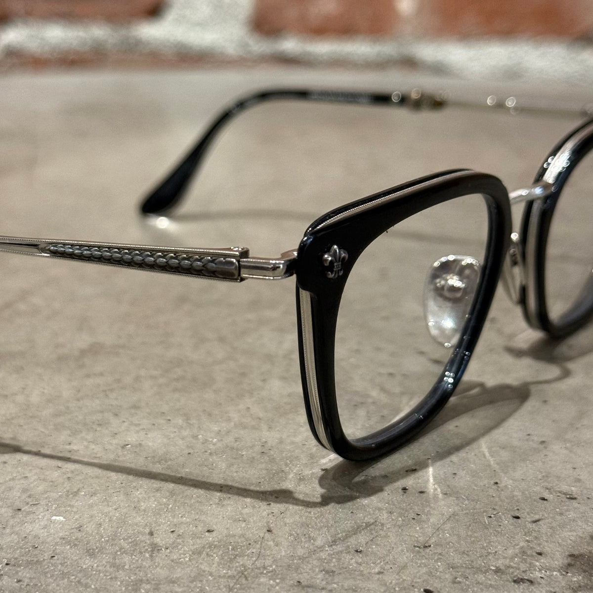 CHROME HEARTS STRAPADICTOME GLASSES ‘BLACK/SILVER’