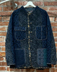 NEEDLES SWITCHED PATCHWORK CHORE COAT ‘NAVY/MULTI’