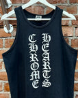 CHROME HEARTS VINTAGE VERTICAL LOGO TANK TOP ‘BLACK’