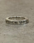 CHROME HEARTS 3MM F*CK YOU SPACER ‘SILVER