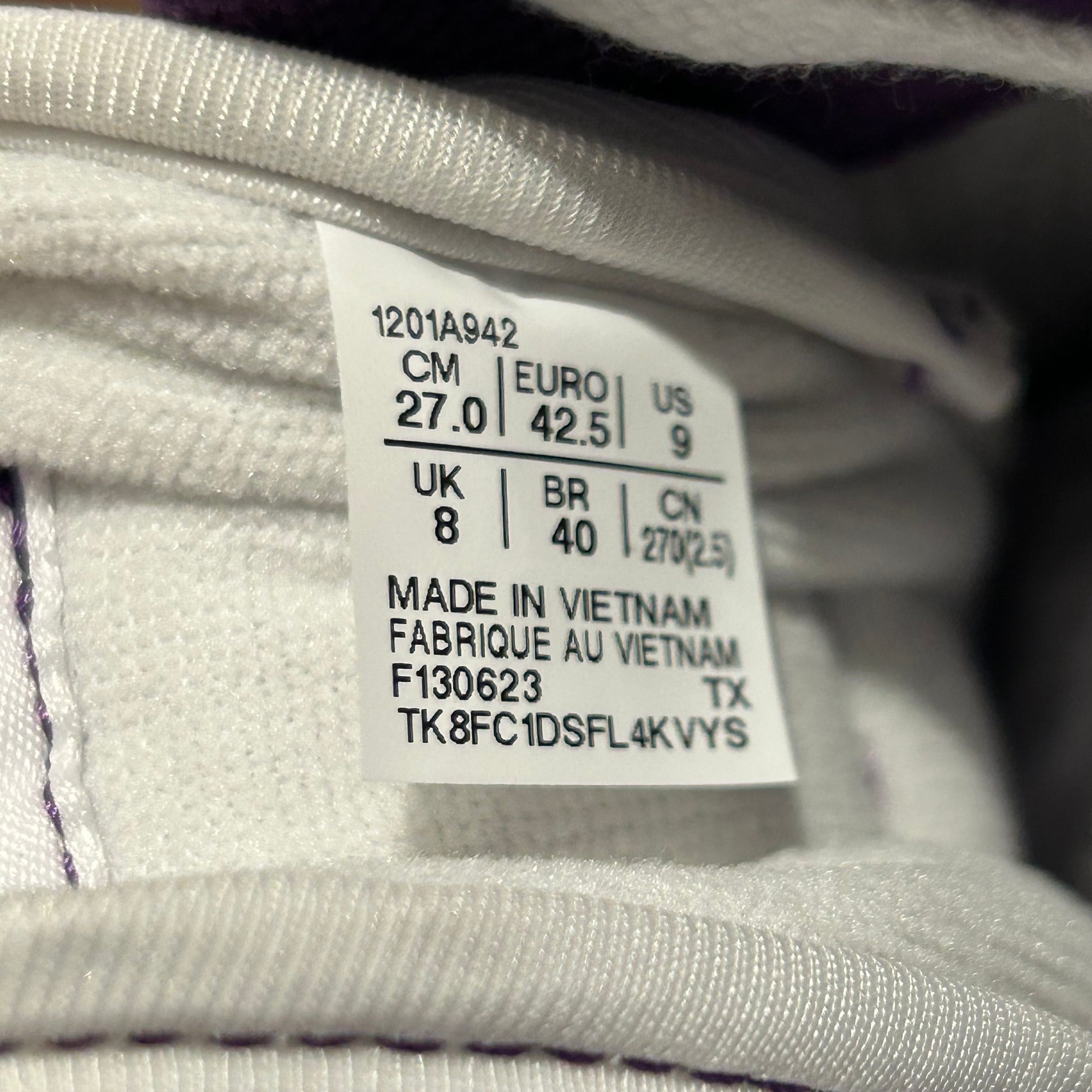NEEDLES x ASICS EX89 SNEAKERS ‘WHITE/PURPLE’