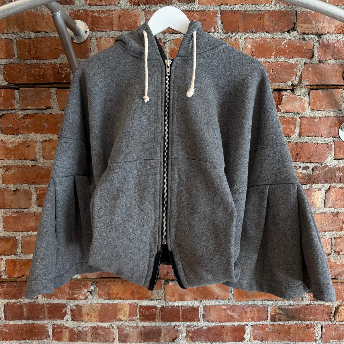 JUNYA WATANABE AD2023 CAPE ZIPPED HOODIE ‘DARK GRAY’