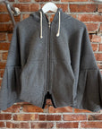 JUNYA WATANABE AD2023 CAPE ZIPPED HOODIE ‘DARK GRAY’