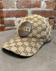 GUCCI MONOGRAM CANVAS BASEBALL CAP ‘SAND’