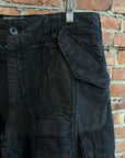 GALLERY DEPT. DISTRESSED PROGRAMMER CARGO PANTS ‘BLACK’