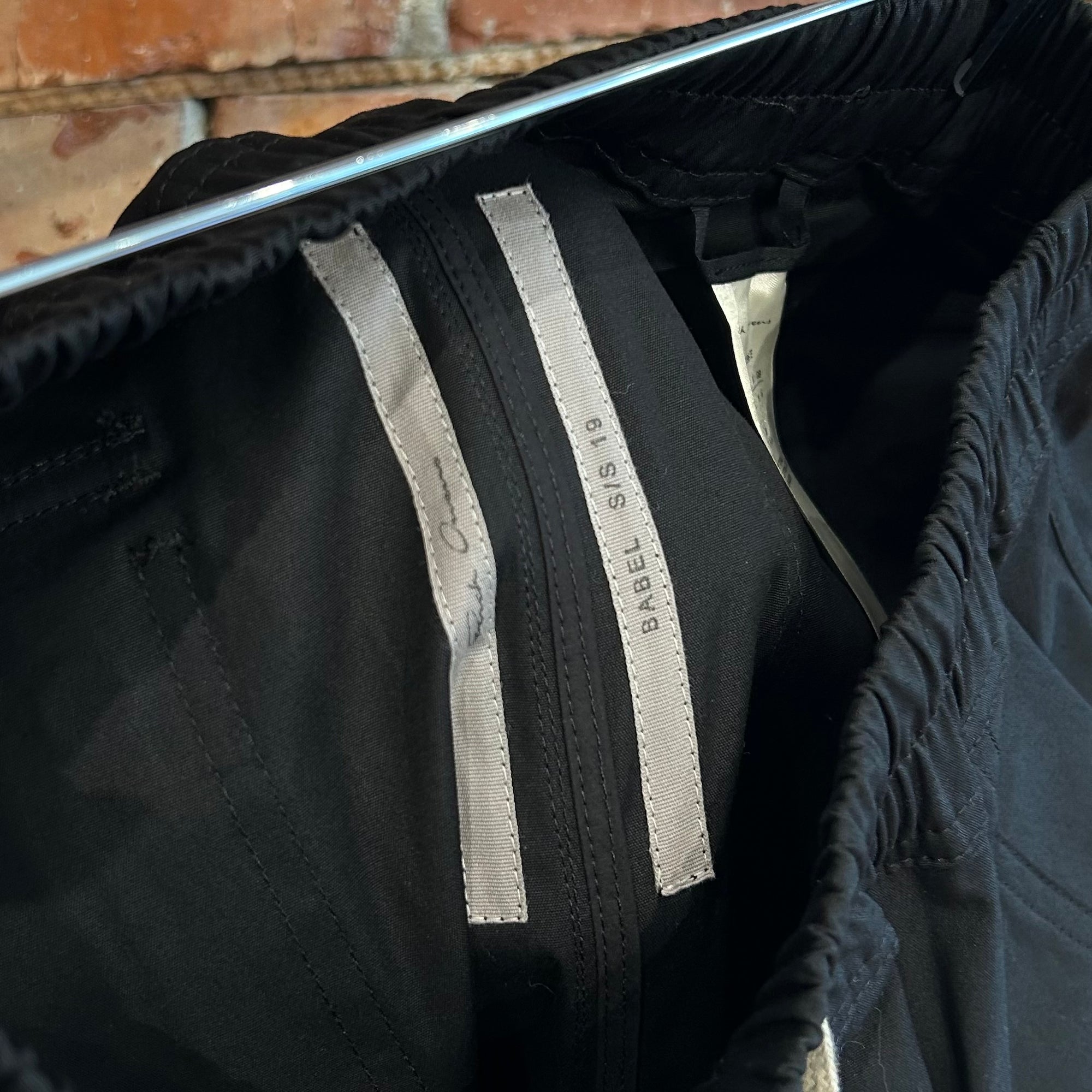 RICK OWENS SS19 BABEL CARGO PANTS ‘BLACK’