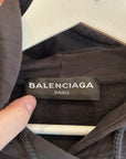 BALENCIAGA C SHAPE BABY HOODIE ‘BLACK’