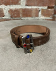 KAPITAL STUDDED DISCO BELT ‘BROWN’